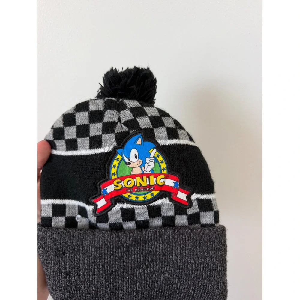 Kids Sonic the Hedgehog Beanie – Grey Multicolor – Great Condition